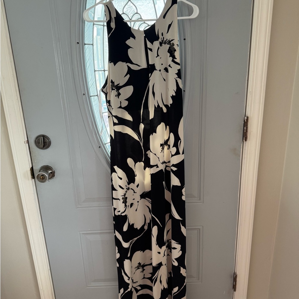 Tommy Bahama Black and White Floral Maxi Dress